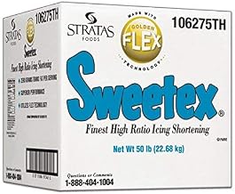 Sweetex Golden Flex Icing Shortening, 50 Pound -- 1 each.