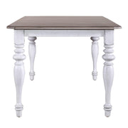 Liberty Furniture Ocean Isle 7 Piece Rectangular Table Dining Room Set Traditional - 6 X Back Side Chairs - Antique White & Weathered Pine by LIBERTY FURNITURE INDUSTRIES, INC. –