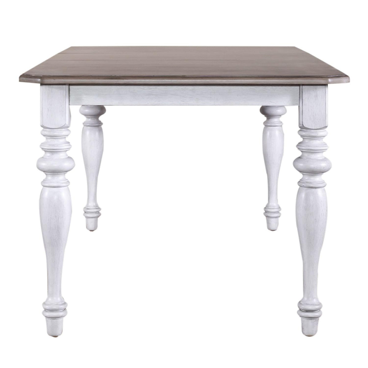 Liberty Furniture Ocean Isle 7 Piece Rectangular Table Dining Room Set Traditional - 6 X Back Side Chairs - Antique White & Weathered Pine by LIBERTY FURNITURE INDUSTRIES, INC. –
