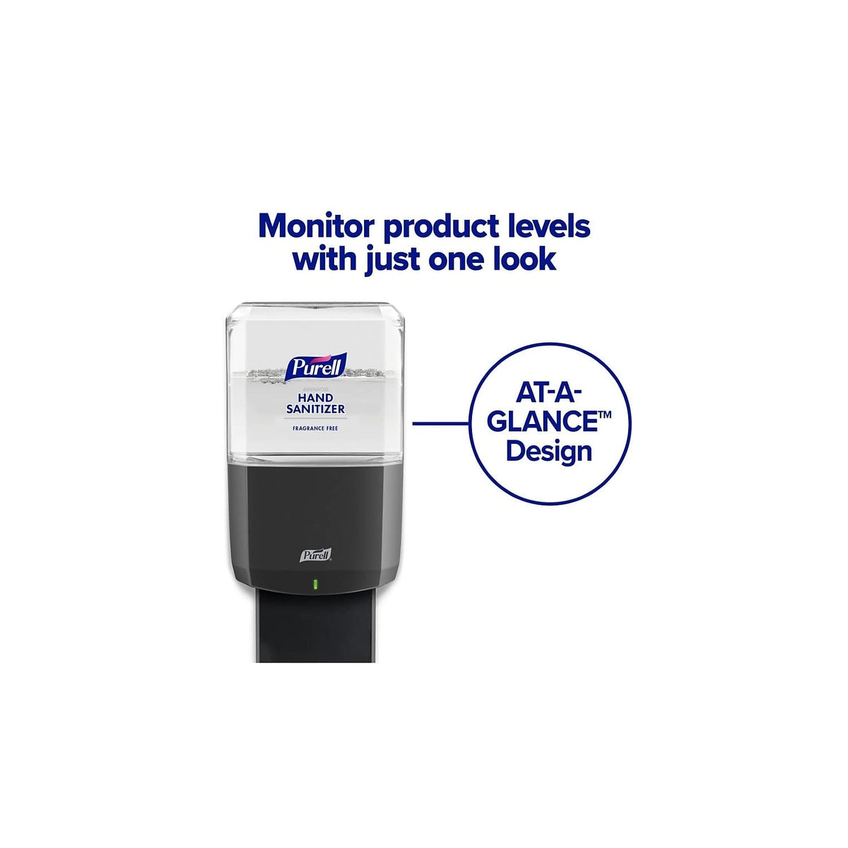ES6 Automatic Hand Sanitizer Dispenser by Purell – 40.5 Fl Oz (Pack of 1), Durable ABS Plastic (recycling code number 7)., Graphite, Model 6424-01