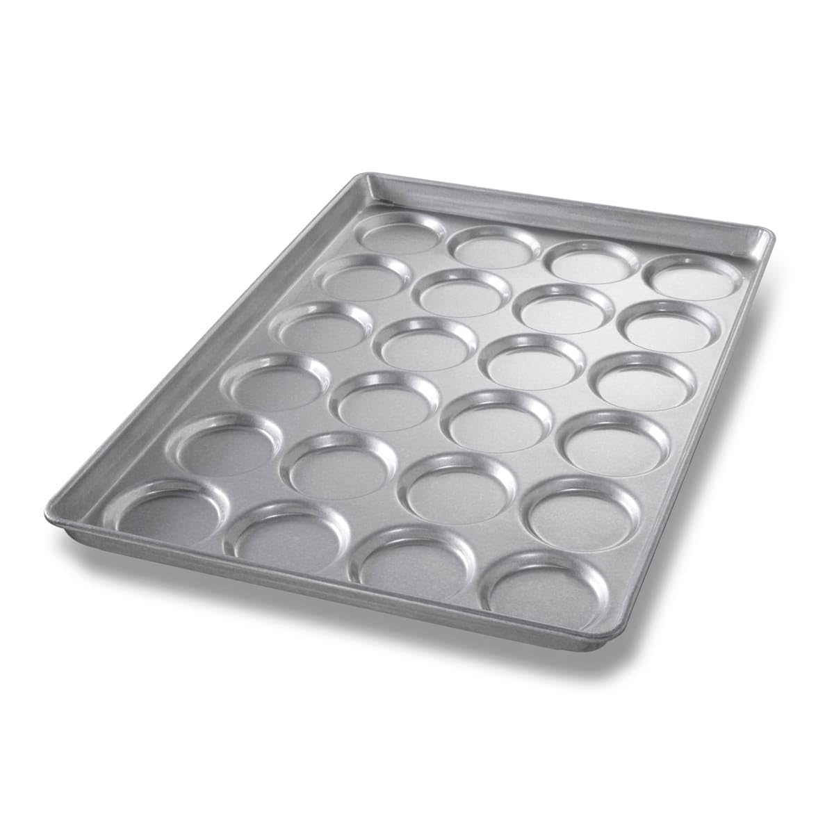 Chicago Metallic ePAN Hamburger/Muffin Top/Cookie Pan by Chicago Metallic Bakeware – 24.0 cups, Alloy Steel, Silver, Model 42495