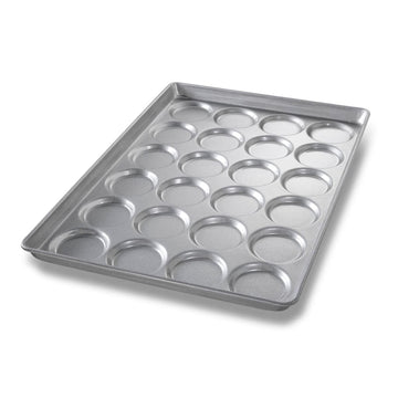Chicago Metallic ePAN Hamburger/Muffin Top/Cookie Pan by Chicago Metallic Bakeware – 24.0 cups, Alloy Steel, Silver, Model 42495