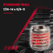 E-Z LOK 7/16"-14 IT, 5/8"-11 ET, 0.656" L / 5 / Pack of 5 Thread Locking Inserts