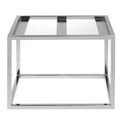 Chrome Half Size Housing - 8 3/4" H by HUBERT – Metal, Gray