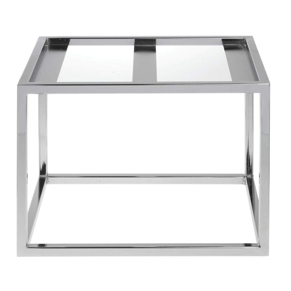 Chrome Half Size Housing - 8 3/4" H by HUBERT – Metal, Gray