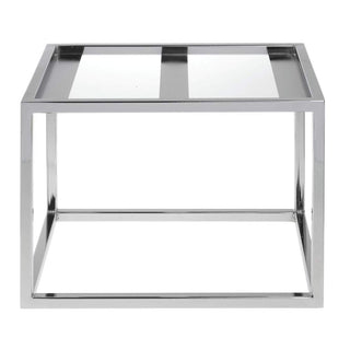Chrome Half Size Housing - 8 3/4" H by HUBERT – Metal, Gray