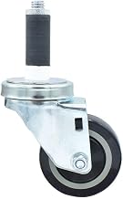 BK Resources 3" Polyurethane 1" Expanding Stem Swivel Caster for Work Tables, NSF, 300lb Capacity Per Wheel