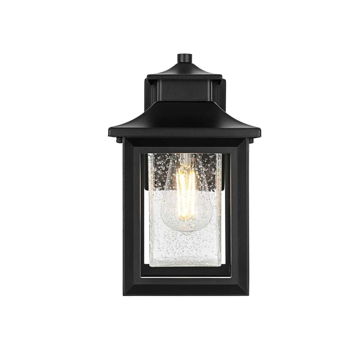 Judson One Light Outdoor Wall Sconce Black by Lighting Design – Aluminum, Black, Model OD348W12BK