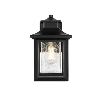 Judson One Light Outdoor Wall Sconce Black by Lighting Design – Aluminum, Black, Model OD348W12BK