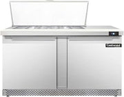 DL60-18M-FB Designer Line Mighty Top Sandwich Unit, 60" W, With 18 Pan Top Openings & Front Breathing