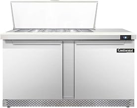 DL60-18M-FB Designer Line Mighty Top Sandwich Unit, 60" W, With 18 Pan Top Openings & Front Breathing