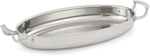 Vollrath 49442 Miramar Stainless Steel 3-3/4 Quart Oval Au Gratin
