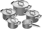 ZWILLING Pure Gryde- og pandesæt, 5-dele, 18/10 rustfrit stål