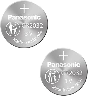 CR2032 Battery (2 Pack) - Panasonic, Lithium Coin Cell, 3V