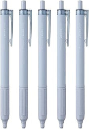 Tombow Permanent Ballpoint Pens, Monograph Light, 0.38mm, Black Ink, Smoky Blue Axis, Pack of 5, BC-MGLU45-5P
