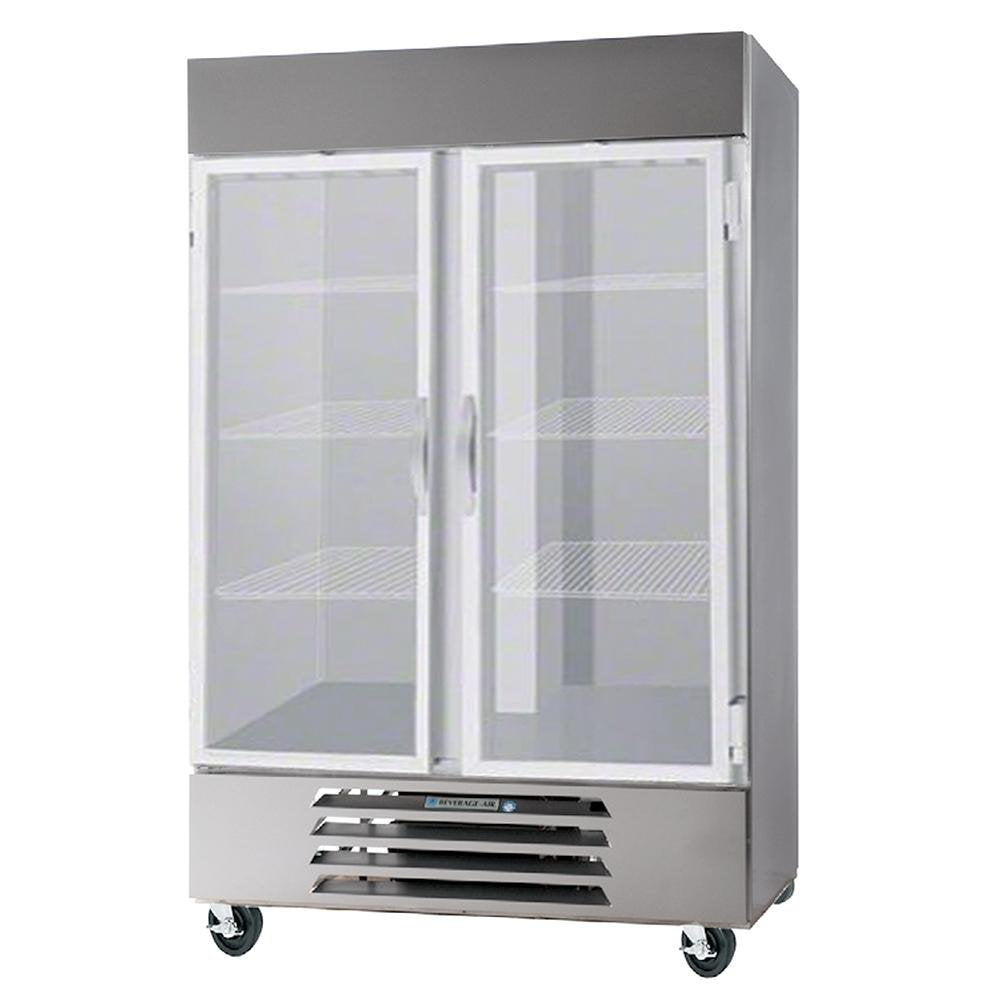 Beverage-Air 52" Horizon Series Two Section Glass Door Reach-In Freezer 49 cu.ft. Capacity Stainless Steel Exterior and Interior with Bottom Mounted by Beverage Air – Model