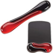Kensington Duo Gel Mouse & Keyboard Wrist Rest Bundle Set, Ergonomic Keyboard and Mouse Pad With Wrist Support, Keyboard Wrist Rest, Computer Keyboard Pad, Cooling Gel, Non-Skid Backing, Red K50036WW | Ergonomic gel cushioning, non-skid backing, pairs keyboard and mouse wrist support, cooling comfort