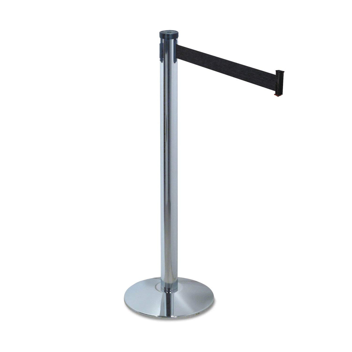 Adjusta-Tape Crowd Control Stanchion Bases by Tatco – Silver, Pack of 2, Model 11501