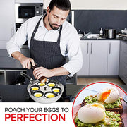 Modern Innovations 6 Egg Cups Pan / Silver / 45.0 milliliters Egg Poachers