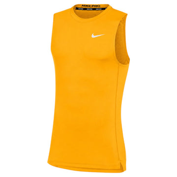 Men's Pro Tight Sleeveless Top | Sundown/White by Nike – X-Large, Sundown/White, Model DH4796-716