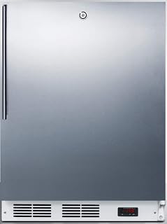 ACCUCOLD VT65MLBISSHVADA ADA Compliant Built-in Medical All-Freezer Capable of -25ºC Operation with Front Lock, Wrapped Stainless Steel Door, Thin Handle and White Cabinet