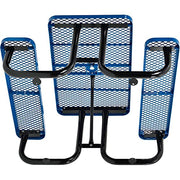 Global Industrial Blue / 48" L x 62" W x 29.5" H / Industrial Picnic Tables