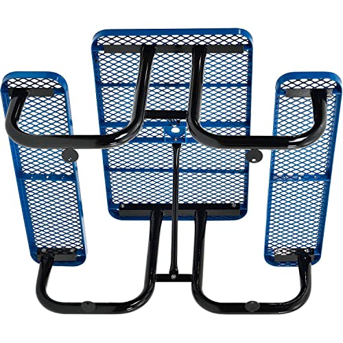 Global Industrial Blue / 48" L x 62" W x 29.5" H / Industrial Picnic Tables