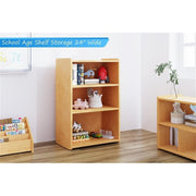 School Age Shelf Storage by Tot Mate – Assembled, Wood, Maple, Model TMS401A.0577