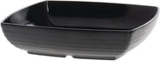G.E.T. Milano Ribbed Collection 4 qt Square Black Melamine Bowl - 11" L x 11" W x 3" H