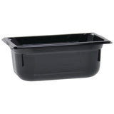 Vollrath Black 1/4 Size High Temp. 2.7 Qt. Pan by Super Pan 3 – High Heat Plastic, Black, Model 9044420
