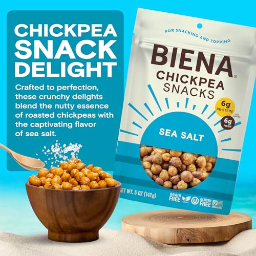 BIENA Salted / 5 Ounce (Pack of 1) / No Color Puffed Snacks