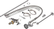 T&S Brass B-2349 Pre-Rinse Spring Action Deck Mount Single Hose Base Flex Connector Hoses