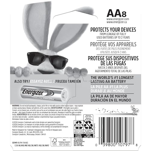 Energizer W / 8 Count (Pack of 1) / AA AA
