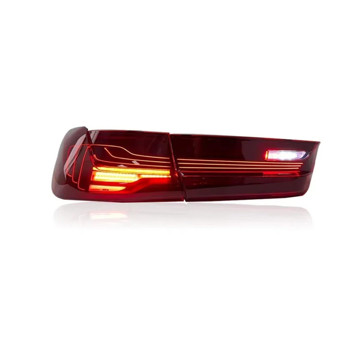 1Pair Tail Lights Compatible With BMW 3 Series 2019-2023 G20&G80 M3 CSL Tail Light Plug And Play Auto Car Parts(4PCS Red) by VIEAXSQD – One Size, 4PCS Red, Model STLNMEBD