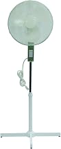 TPI OSF-16 Oscillating Office Fan, 16" Blade Diameter, 40" H Floor Fan