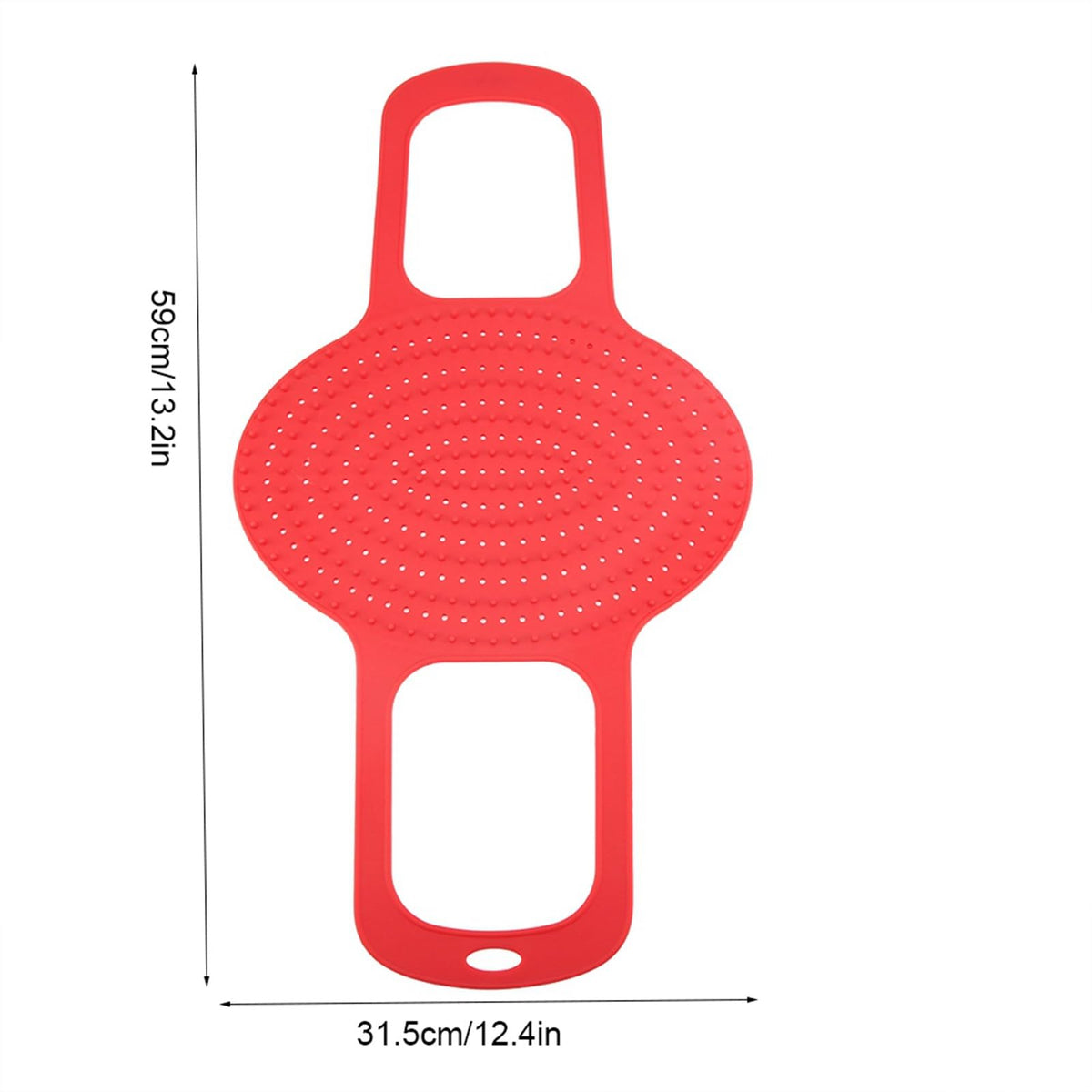 Kodrily Silicone Turkey Lifter Mat, Heat Resistant Poultry Sling, Red, 23.2 x 12.4 in