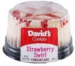 Davids Single Serve Strawberry Swirl Cheesecake, 4.4 Ounce -- 18 per case.