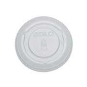 DCC PL4N No-Slot Plastic Cup Lids – 9.0 ounces, Polyethylene Terephthalate, Clear, Model DCCPL4N