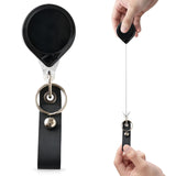 Super Duty Mini-Bak Retractable Badge Holder by KEY-BAK – Polyvinyl Chloride (PVC), Black, Model 0025