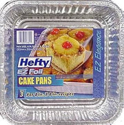 Reynolds EZ Foil Cake Pan, Square, 3-Pk.