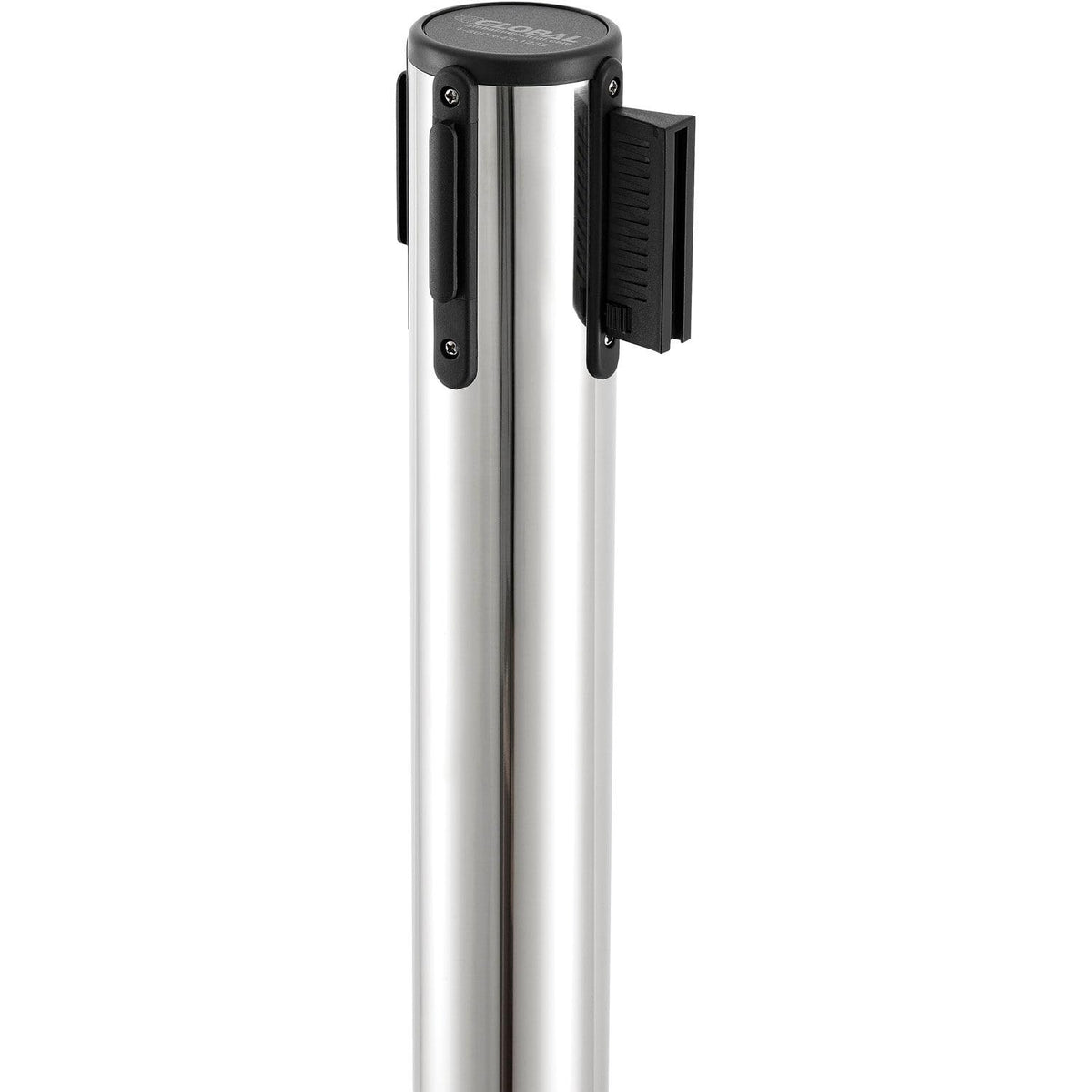 Retractable Belt Barrier by Global Industrial – No Message, Model QM550PS-BL75