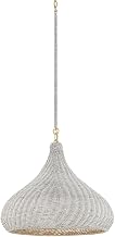 Hudson Valley Lighting 4820-AGB Hampstead - 1 Light Pendant - 17.75 Inches Tall and 20 Inches Wide - Aged Brass