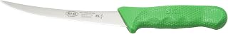 Winco 6" Commercial-Grade German Steel Boning Knife, Curved, Green (Pack of 6)