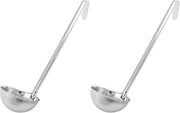Winco 8 oz Red Prime Stainless Steel Ladle (Pack of 2)