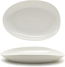 Front of the House DDP063BEP21 FOH, Tides Plate, 1.5" Height, 7" Width, 10" Length, Scallop (Pack of 4)