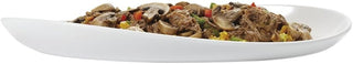 G.E.T. Osslo Collection Oval White Melamine Platter - 15" L x 8" W x 1/2" H