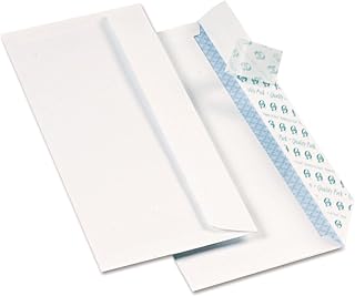 Quality Park 69122B Redi Strip Security Tinted Envelope, #10, 4 1/8 x 9 1/2, White, 1000/Box