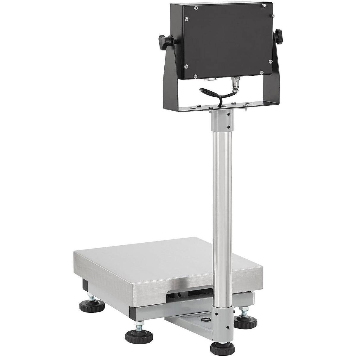NTEP Bench Scale with LCD Display by Global Industrial – Steel Frame/Stainless Steel Pan, Silver, Model OP-915-1212-100 LCD-PL