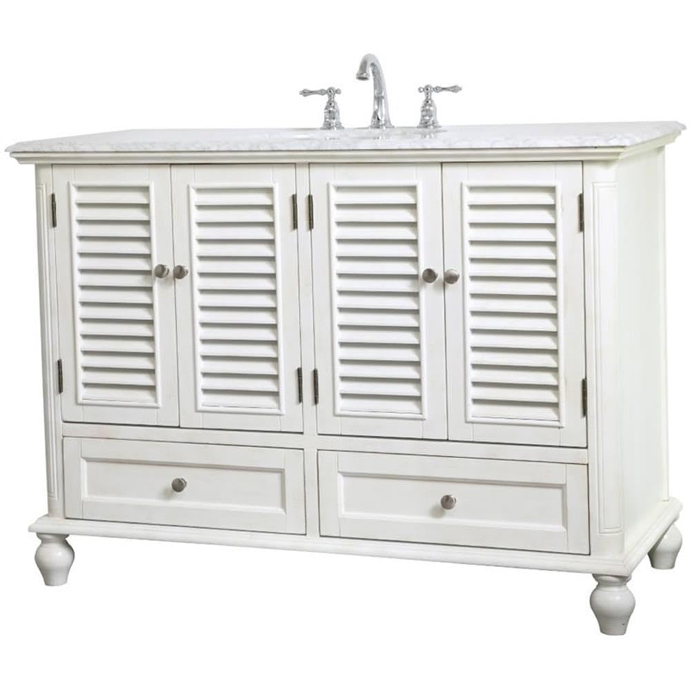 Elegant Decor 48" - Single / White / Contemporary Bathroom Vanities
