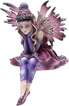 Pacific Giftware 4 Inch Winter Wonderland Pink Fairy Sitters Statue Figurine